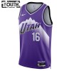 Dres Utah Jazz Simone Fontecchio Nike 2023-24 City Edition Ljubičasta Swingman - Dječji